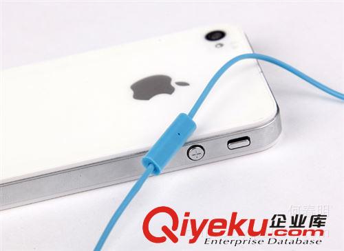 批發(fā)  iphone4s彩色耳機(jī) 手機(jī)耳機(jī)帶麥 MMS-134 蘋果3G彩色耳機(jī)原始圖片3