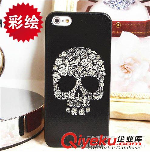 彩繪個(gè)性骷髏頭iphone4s  5手機(jī)殼蘋果4代保護(hù)套外殼原始圖片3