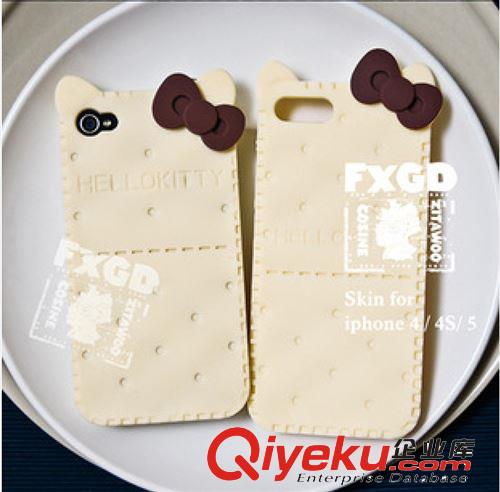 創(chuàng)意蘋果iphone4蘇打餅干hello kitty硅膠手機(jī)殼 4s保護(hù)套