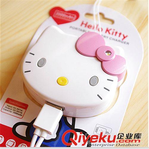 hello kitty充電寶三星 隨身充電iphone移動電源 充電寶帶led燈原始圖片2