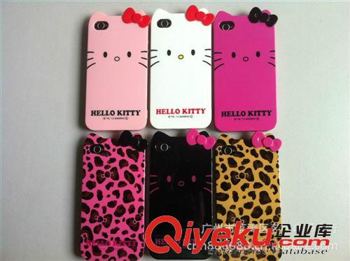 iphone4S HELLO KITTY 蝴蝶結 TPU 兔耳朵 豹紋KT貓 保護殼