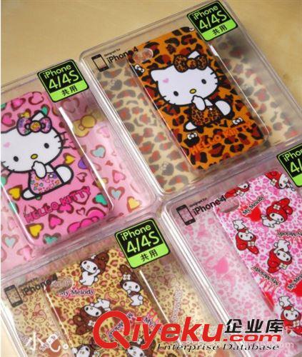 豹紋 Melody美樂蒂 Hello kitty 光面 iphone 4/4s B120光面硬殼