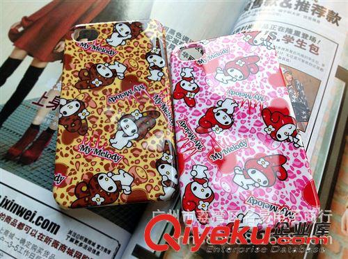 豹紋 Melody美樂蒂 Hello kitty 光面 iphone 4/4s B120光面硬殼