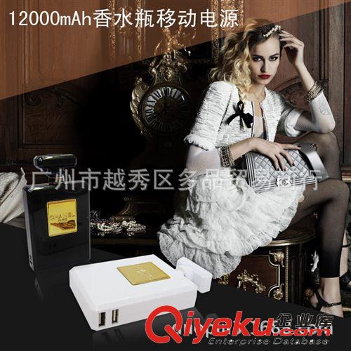 廠家直銷 新款 香水瓶動(dòng)電源 充電寶 LED燈顯示 12000毫安原始圖片2