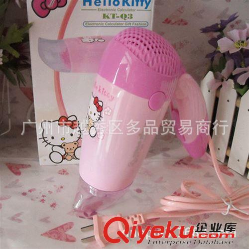 廠家直銷 新款 Hellokitty迷你吹風(fēng)機(jī) 調(diào)檔折疊便攜KT吹風(fēng)筒原始圖片2