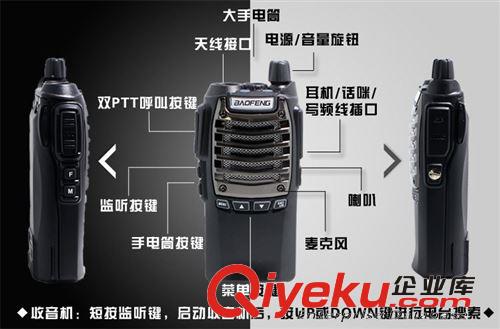 寶鋒BF-UV8D對講機 專業8W大功率手持對講機 對講機廠家直銷