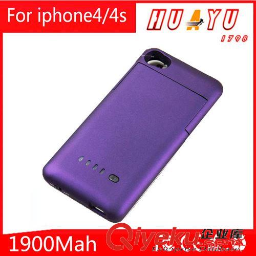 批發(fā)Iphone4/4s手機(jī)背夾電池 蘋果4/4s背夾移動(dòng)電源 蘋果手機(jī)電池原始圖片2
