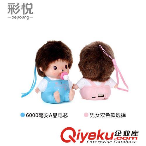 移動電源zp萌娃娃創意情侶禮品充電寶盒 工廠批發分銷一件代發原始圖片3