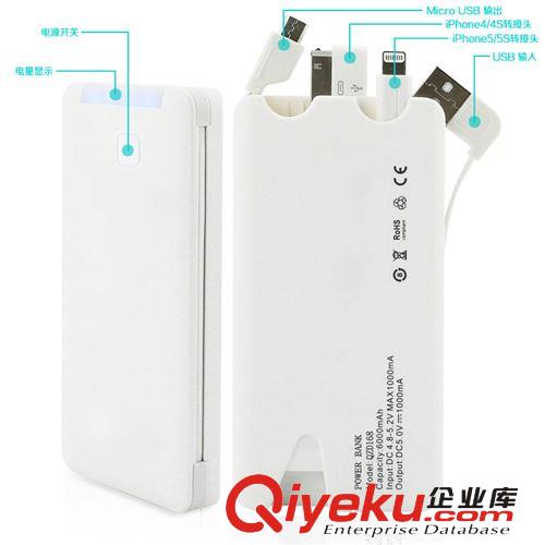 移動電源私模多功能新款聚合物6000機(jī)線一體蘋果充電寶誠招代理商原始圖片2