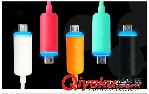 LIZO智能LED發(fā)光Micro/USB充電線數(shù)據(jù)同步三星安卓充電線批發(fā)OEM原始圖片3