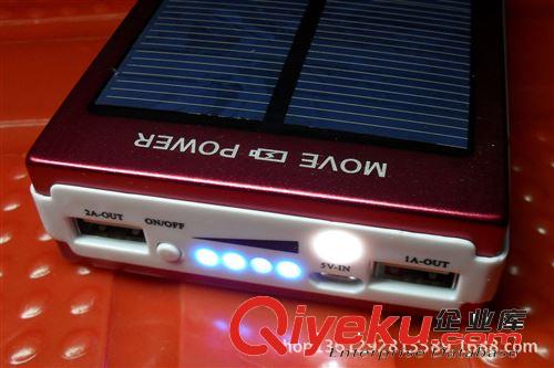時(shí)尚太陽能移動(dòng)電源 定制充電寶 蘋果 10000毫安充電寶原始圖片2