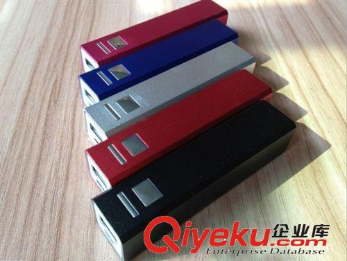 3000毫安移動(dòng)電源 智能手機(jī)電寶 方管口紅鋁合金便攜式充電器原始圖片2