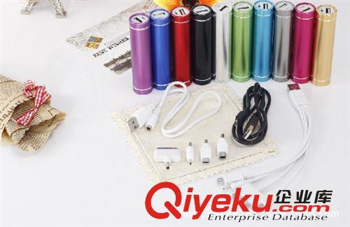 2600毫安手機(jī)充電寶 鋁合金圓柱移動電源 廠家直銷原始圖片2