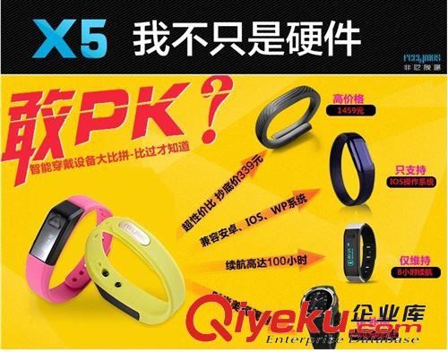 非尼膜屬計步器 多功能藍牙電子手腕計步器 X5智能運動追蹤檢測