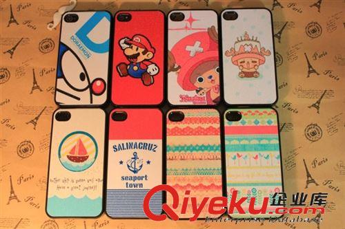 蘋果iphone4 4S 手機(jī)殼小怪獸大象卡通貼皮閃粉情侶保護(hù)殼 配件原始圖片2