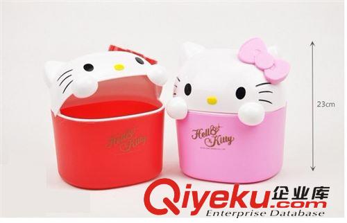 Hello Kitty垃圾桶 雜物筒多用桶 卡通可愛女生 車載/桌面收納筒