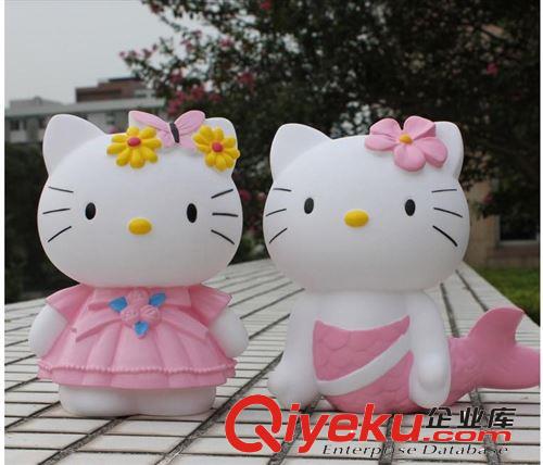 新款HelloKitty儲蓄罐可愛卡通兒童存錢罐搪膠塑料錢罐女生禮物