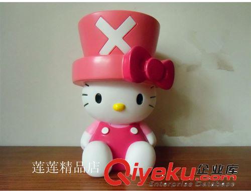 Hello Kitty凱蒂貓 海賊王 喬巴帽子粉色可愛 儲蓄罐 存錢罐 公仔