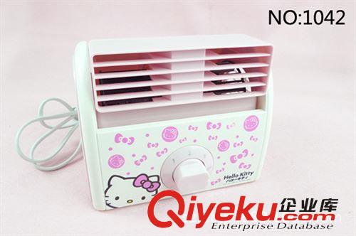 可愛卡通 KT貓叮當臺式桌面靜音4寸USB可充電迷你小風扇電扇子