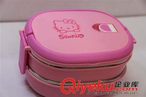 hellokitty 貓可愛保溫飯桶 手提保溫飯盒 不銹鋼內(nèi)膽卡通便當盒原始圖片3