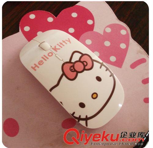 叮當(dāng)貓hello kitty無線鼠標(biāo)KT 貓無聲鼠標(biāo)KT卡通光電鼠標(biāo)