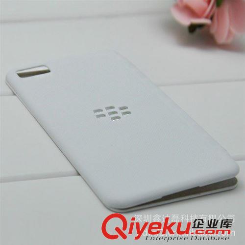 工廠直銷黑莓 Z10 時尚十字紋  左右翻 手機保護皮套 外套批發原始圖片2