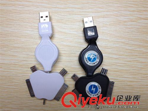 5合1 手機數(shù)據(jù)線 伸縮線 USB充電線 一拖五 多功能充電線 V8原始圖片2