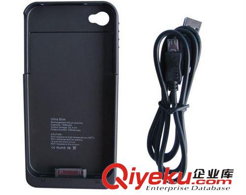 蘋果iphone 4代 4G背夾電池 后背移動電源 1900mAh 移動外掛電源原始圖片3
