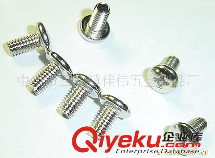 供應(yīng)5*16三組合螺絲（彈墊+平墊）、帶墊機(jī)絲牙螺