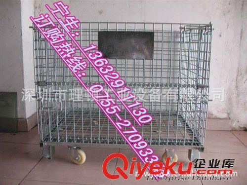 鍍鋅鐵籠 網(wǎng)格籠 儲物籠 鐵籠車 周轉(zhuǎn)料框 存貨鐵籠原始圖片3