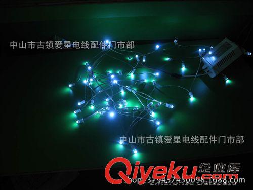高光白偏藍LED燈串  節日裝飾彩燈 彩燈條 夜景裝飾星星燈