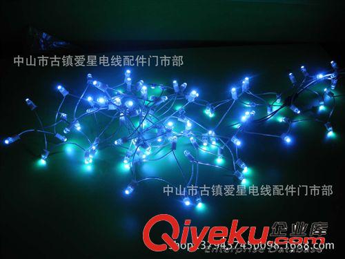節(jié)日裝飾彩燈 LED彩燈 彩燈條 白偏藍(lán)燈串 街道星星燈直銷原始圖片3