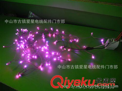 優質草帽桃紅LED高光燈串 彩燈 街道星星燈 節日裝飾彩燈原始圖片2