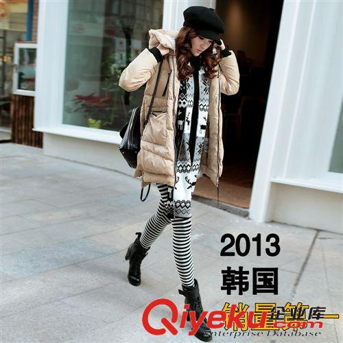2013新女裝 路哲蘭zp中長款個性軍工裝女士鵝絨羽絨服 9909原始圖片3