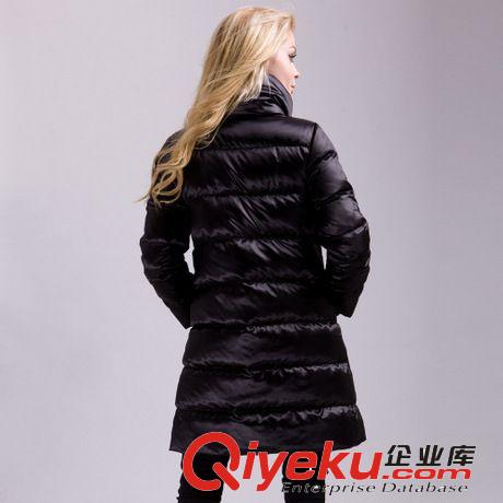 2013冬季 長款女裝羽絨服 女 新款 潮超厚修身 立領羽絨外套原始圖片2