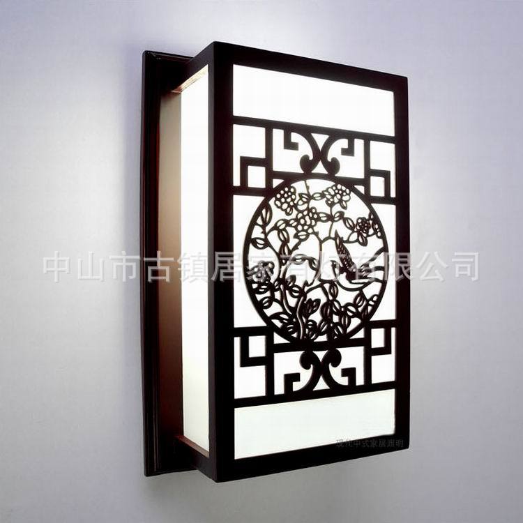 紅木壁燈 實木燈飾 室內燈具 家庭墻壁裝飾燈  中式羊皮燈具