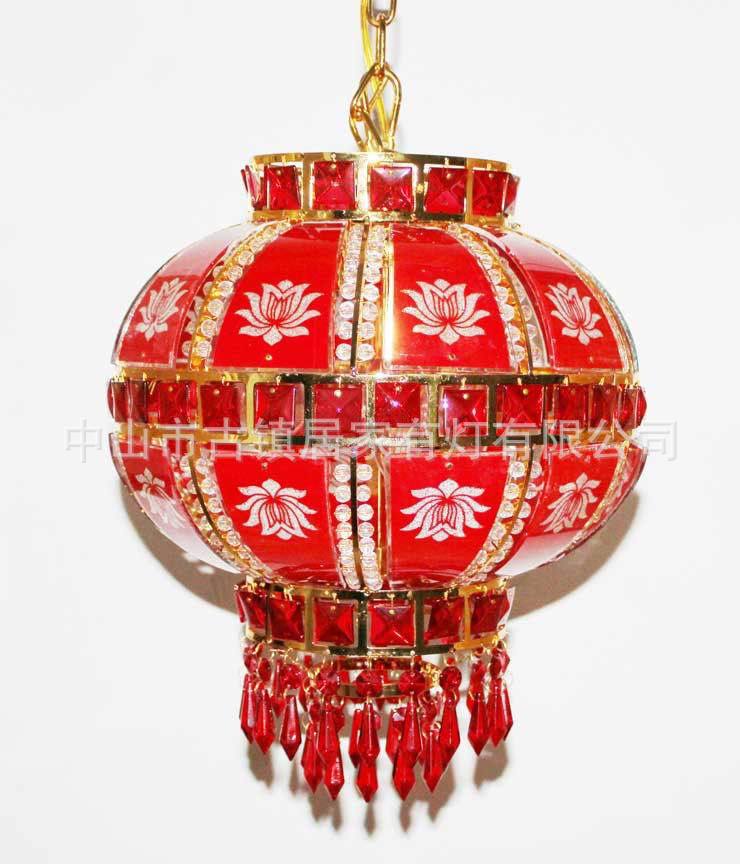 紅動中國，電動旋轉(zhuǎn)門廳，陽臺水晶燈籠吊燈，裝飾喜慶燈飾燈具原始圖片2