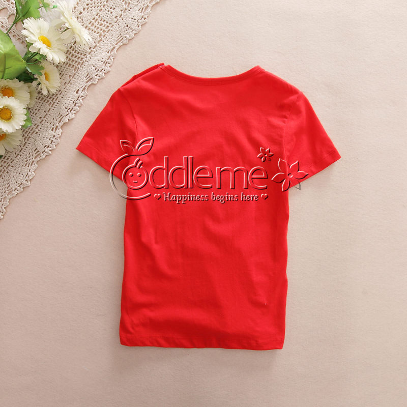 cuddle me 精梳純棉T恤童裝專業批發 歐美童上衣套頭開肩扣T恤原始圖片2