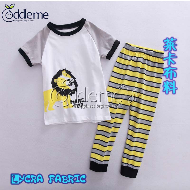 cuddle me品牌居家服卡通兒童居家套裝 休閑舒適長袖男女童居家服