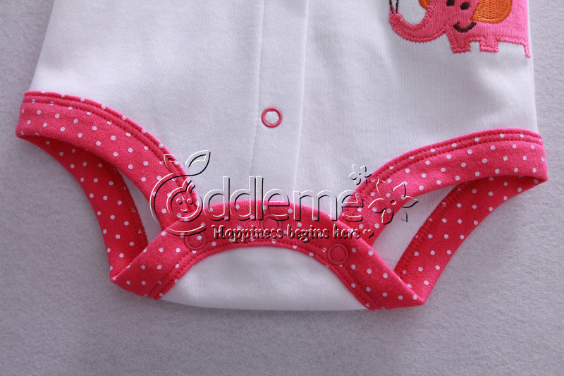 cuddle me女童包屁衣 純棉舒適三角哈衣 可愛時(shí)尚嬰兒包屁衣