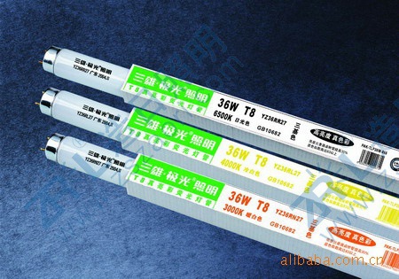 三雄極光 T5燈管 {gx}節(jié)能熒光燈管 21W 白光 各種彩色管原始圖片2