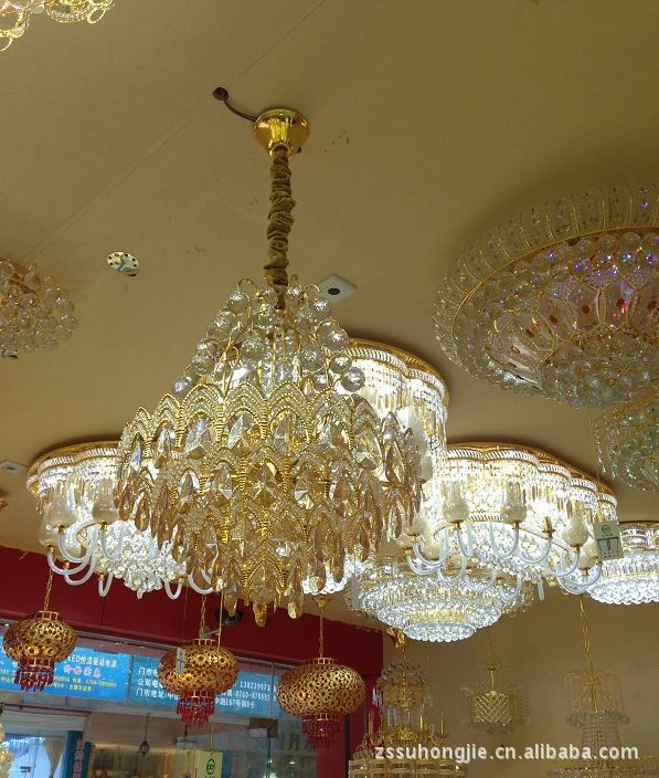 金色水晶燈 3219  時尚燈飾 餐廳燈具 水晶燈吊燈 餐廳燈具燈飾原始圖片3