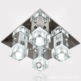 【新品特惠】照明燈具現(xiàn)代水晶燈廠家LED吸頂燈餐廳臥室燈CC801-4原始圖片2