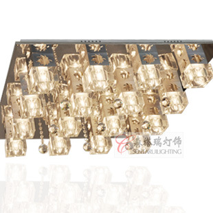 gd水晶燈批發吸頂燈LED客廳燈長方形吸頂燈中山古鎮CC801-16頭