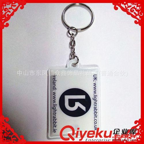 定做塑料帶燈鑰匙扣 按鍵鑰匙扣 pvc反光晶格鑰匙扣 廣東鑰匙扣原始圖片3