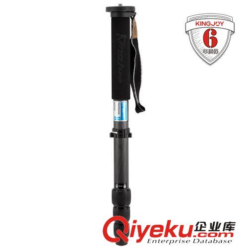 包郵勁捷MP-258C旋鈕4節(jié)碳纖維相機(jī)獨(dú)腳架 單反碳素角架變登山杖原始圖片2