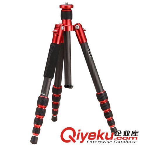 勁捷CC-289+QE-1專業(yè)單反相機碳纖維三腳架 反折便攜倒置三角架原始圖片3