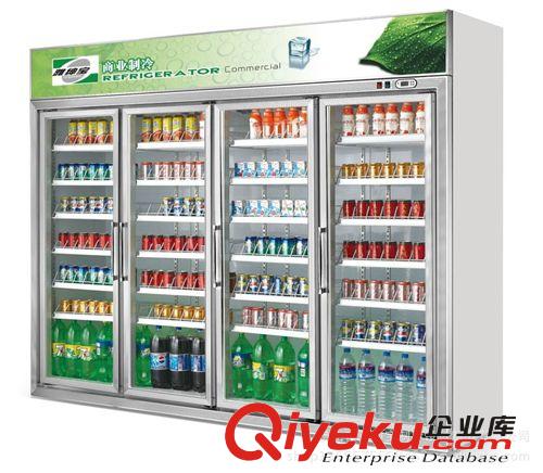 重慶啟購豪華三門飲料柜/可口可樂冷柜/茶葉柜/酒店展示柜原始圖片3