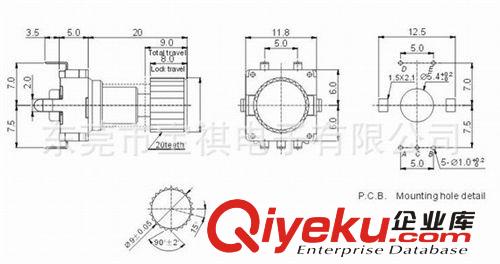 批发供应 编码器 编码器型号EC11S6H