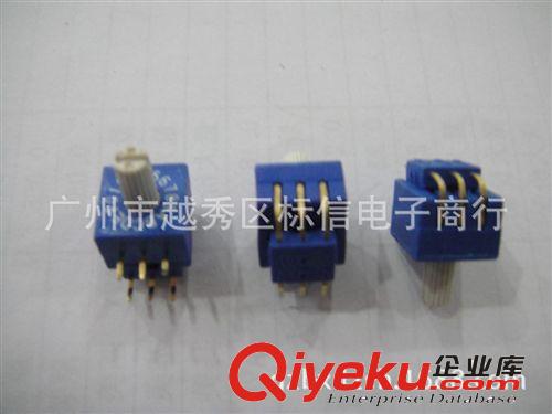 立式編碼開關(guān) 16位旋轉(zhuǎn)開關(guān)1對4（軸長0MM 3MM 7MM）原始圖片3